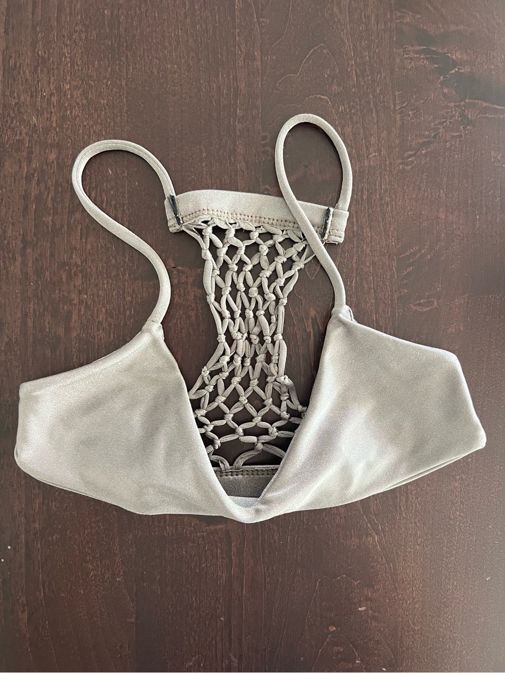 MIKOH  SWIMWEAR - Macramé Bikini Top XS